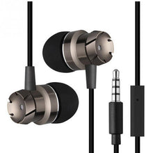 High quality 3.5mm Jack Noise Isolation Headphone In-ear Earphone for MP3/MP4 Players With mic bass metal headset for ios/xiaomi