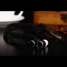 Briame Shoelaces Earphone Stereo Metal Bass Headphones Headset Music Earpieces with Microphone for iphone Xiaomi Sport Headphone