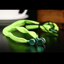 Briame Shoelaces Earphone Stereo Metal Bass Headphones Headset Music Earpieces with Microphone for iphone Xiaomi Sport Headphone