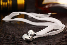 MOONBIFFY Metal Shoelace Earphone Heavy Bass Headset Noise Canceling Earbuds for Mobile Phone iPhone PC Hi-fidelity Soun