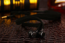 MOONBIFFY Metal Shoelace Earphone Heavy Bass Headset Noise Canceling Earbuds for Mobile Phone iPhone PC Hi-fidelity Soun