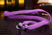 MOONBIFFY Metal Shoelace Earphone Heavy Bass Headset Noise Canceling Earbuds for Mobile Phone iPhone PC Hi-fidelity Soun