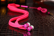 MOONBIFFY Metal Shoelace Earphone Heavy Bass Headset Noise Canceling Earbuds for Mobile Phone iPhone PC Hi-fidelity Soun