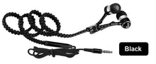 Metal Zipper Stereo Bass In-Ear 3.5mm Wired Earphone With Microphone For Mobile Phone MP3 4 EP-988