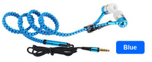 Metal Zipper Stereo Bass In-Ear 3.5mm Wired Earphone With Microphone For Mobile Phone MP3 4 EP-988