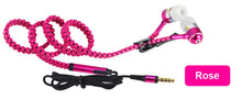 Metal Zipper Stereo Bass In-Ear 3.5mm Wired Earphone With Microphone For Mobile Phone MP3 4 EP-988