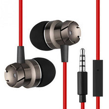 High quality 3.5mm Jack Noise Isolation Headphone In-ear Earphone for MP3/MP4 Players With mic bass metal headset for ios/xiaomi