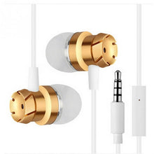 High quality 3.5mm Jack Noise Isolation Headphone In-ear Earphone for MP3/MP4 Players With mic bass metal headset for ios/xiaomi