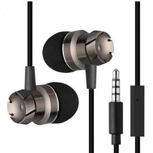 High quality 3.5mm Jack Noise Isolation Headphone In-ear Earphone for MP3/MP4 Players With mic bass metal headset for ios/xiaomi