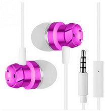 High quality 3.5mm Jack Noise Isolation Headphone In-ear Earphone for MP3/MP4 Players With mic bass metal headset for ios/xiaomi