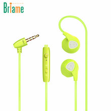 Briame Sport Headphone With Microphone 3.5mm Super Bass Stereo Earphone For iPhone 6 6S 5 5S Music Headphones Running Headset