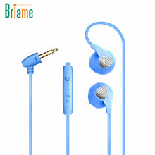 Briame Sport Headphone With Microphone 3.5mm Super Bass Stereo Earphone For iPhone 6 6S 5 5S Music Headphones Running Headset